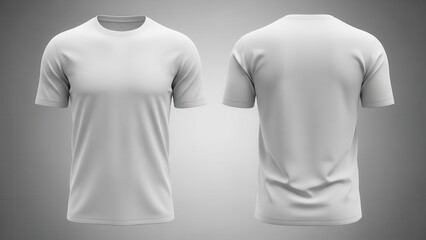 Showcase your designs with this modern blank white t-shirt mockup