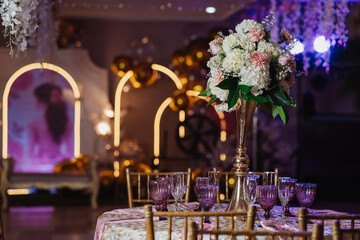 table with elegant decoration