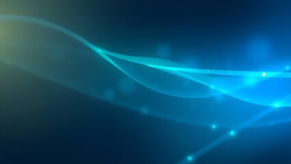 Futuristic abstract patterns in blue and green hues with a soft gradient effect.