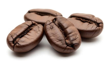 Delicious roasted coffee beans offer rich aroma and a boost of energy
