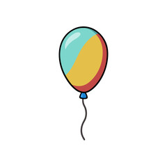 hot air balloon isolated