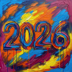 Paint brush texture 2026 with vibrant artistic energy