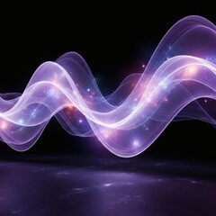 Cosmic Violet Purple–Indigo Galaxy Lightwave Nebula Mist 10