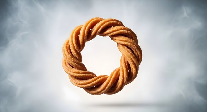 Single chakri snack floating against a soft blue background