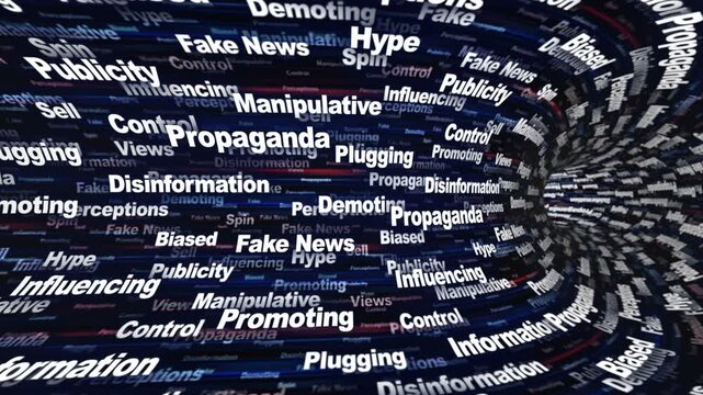 PROPAGANDA Keywords Animation on Tunnel Walls, Background, Loop
