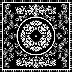 pattern batik flower damask ethnic boho ikat texture tribal geometric background