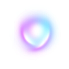 Abstract pink blue white gradient shape isolated on transparent background for banner, cover, poster, presentation.