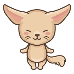 Cute fennec character