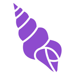 Seashell whelk purple
