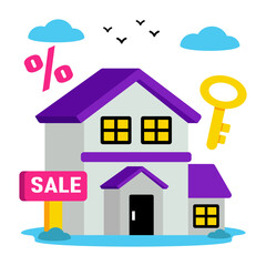 Premium download icon of sale board