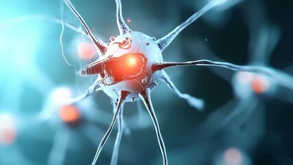 Futuristic Neural Network Advanced Technology and Artificial Intelligence Concept. - Powered by Adobe