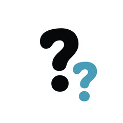 question  logo icon illustration flat