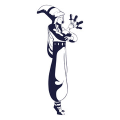 Knife thrower circus