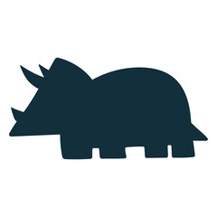 Triceratops dino silhouette