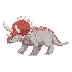 Triceratops dinosaur illustration