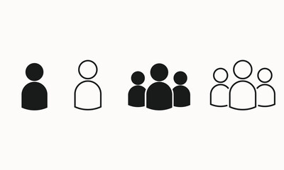 people icon, group icon, user symbol, human silhouette, community, teamwork, crowd icon, minimal icon, social concept
