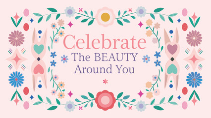 Celebrate the beauty around you with whimsical floral decorations and cute bunny figures