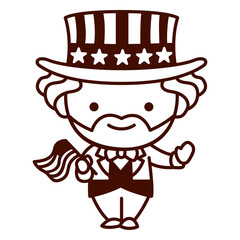 Stroke american flag wear