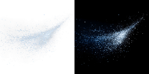 sparkling blue dust overlay with abstract light effect on black background, Soft blue dust overlay, sparkling PNG, Glow, star, swirl, christmas, gold glitter, Isolated light