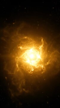 Soft focused cinematic close-up of golden light energy field gently expanding outward and contracting back inward in harmony deep feeling, seamless loop, tranquil