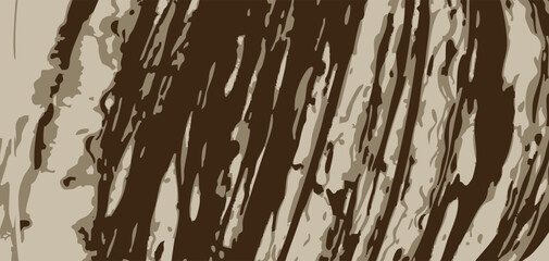 Peeling paint texture with layers of different bright colors. Grunge style. Vector