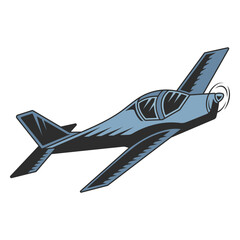 Modern light plane © Vexels