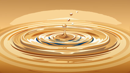 Fototapeta premium Gentle water ripples casting fluid reflections over a beige backdrop, forming a peaceful abstract texture. Soothing natural composition perfect for backgrounds, branding, and calming visual design