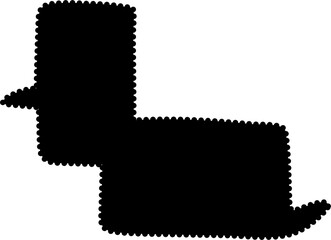 Speech bubbles frames. Design with dot