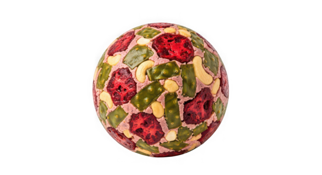 Artistic egg decorated with colorful mosaic fragments against a dark background - Powered by Adobe