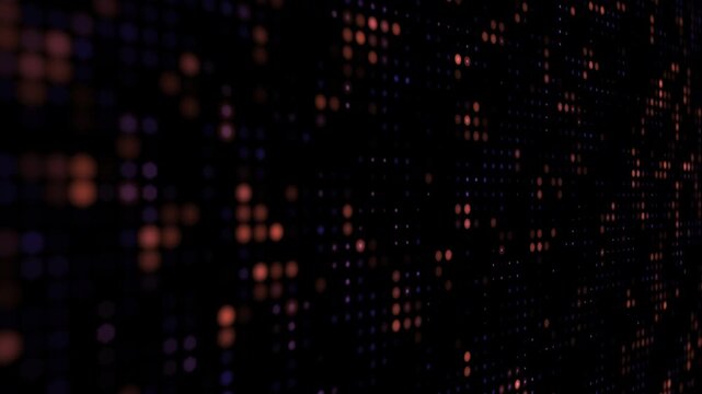 Abstract Glowing Dot Matrix Background