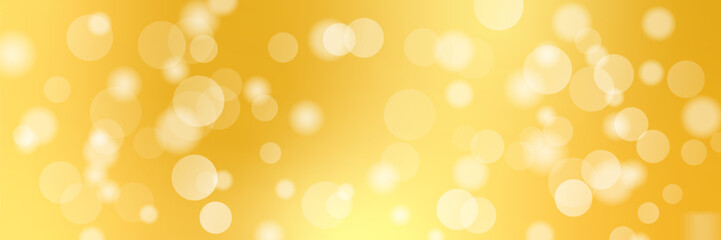Gold Bokeh Light Background. Wallpaper. Vector Illustration