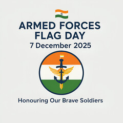 Armed Forces Flag Day 2025 &ndash; Modern Tricolour Badge victor degine 