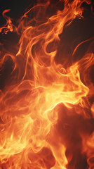 Fototapeta premium blazing fire texture with intense glowing flames creating a dramatic vibrant background