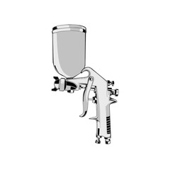 Ilustrasi Spray Gun/Air Brush (Spray Gun Illustration)
