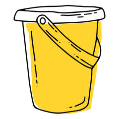 Yellow bucket stroke