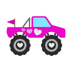 Pink Monster Truck