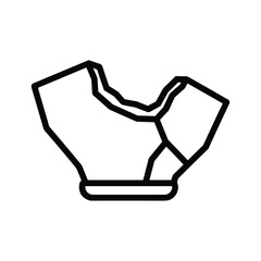 Broken Pot Line Icon
