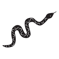 Simple snake silhouette
