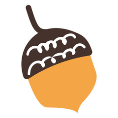 Acorn nut cartoon