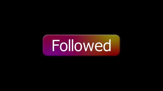Follow Click Animation | Social Media Follow UI Motion Graphic