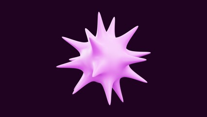 3D Infectious Virus Cell and Healthcare Background - 1