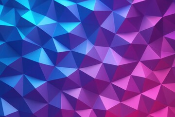 Purple Cyan Low Poly Geometric Vivid Texture with Bright Abstract Polygon Gradient Pattern