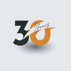 30 Year anniversary template design
