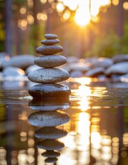 Obraz premium stack of stones