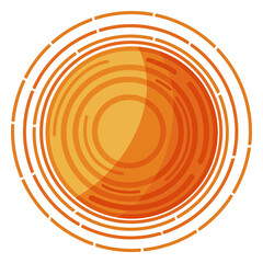 Sun star illustration