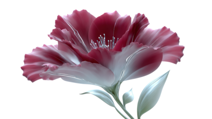 Scarlet Elegance: A captivating macro shot reveals the delicate petals of a vibrant red flower. The intricate details, from the soft folds to the ethereal glow, showcase nature's inherent beauty.