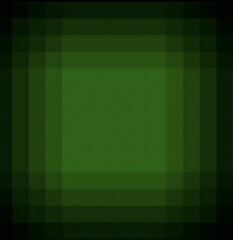 Abstract dark green geometric background with a pixelated mosaic pattern and a vignette effect fading to black
