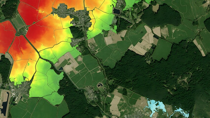 Digital Elevation Model of Agricultural Lands, Topographic Map and Terrain Analysis