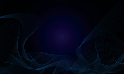 abstract blue background with smoke and wavey lines for background design.