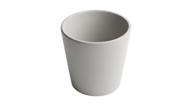 Abstract White Ceramic Cylinder Creating Gentle Indentations in Soft Fabric